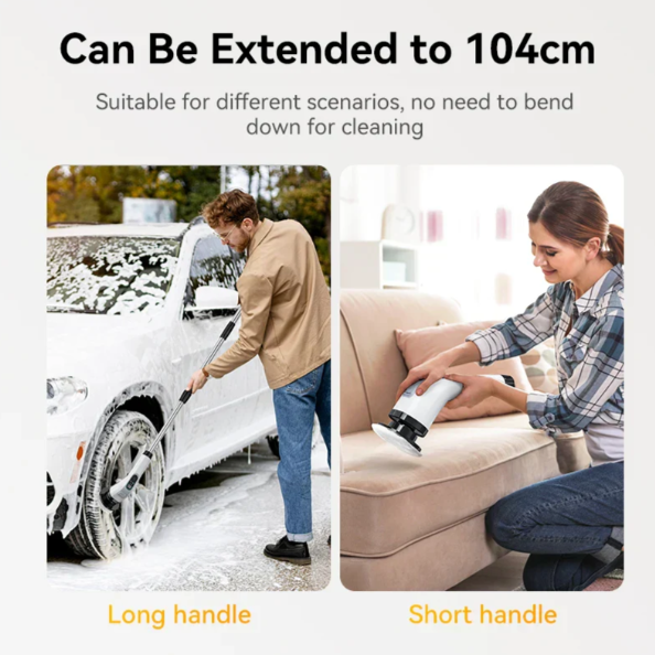 Lisslune | Cordless Electric Cleaning Brush with 7 Replaceable Attachments