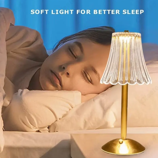 Lisslune | Wireless Crystal Table Lamp with Dimming Function