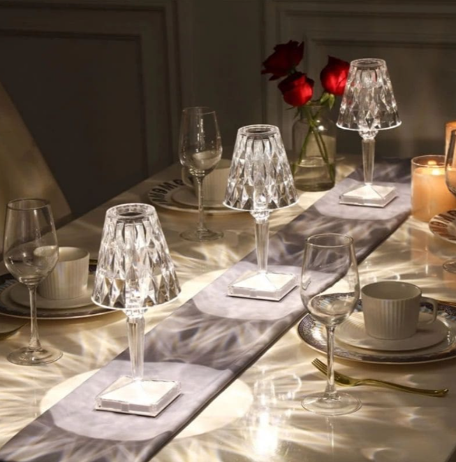 Lisslune | Acrylic Glass Crystal Table Lamp