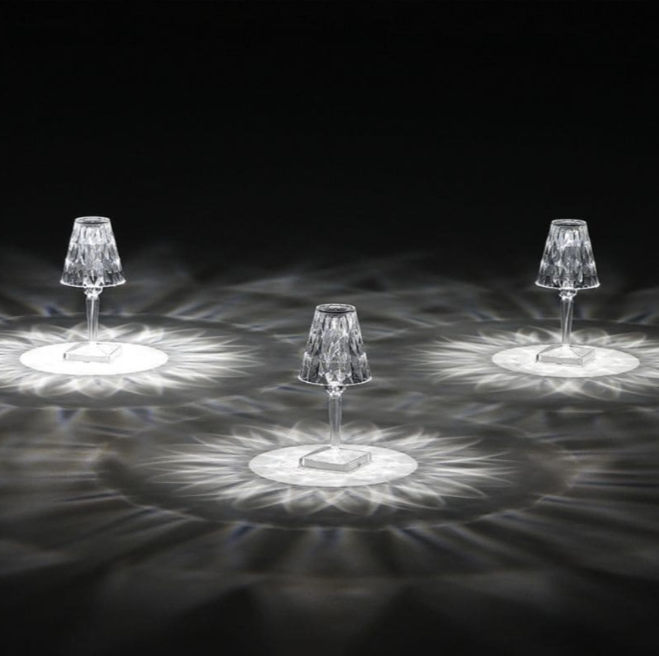 Lisslune | Acrylic Glass Crystal Table Lamp