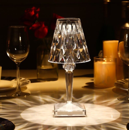 Lisslune | Acrylic Glass Crystal Table Lamp