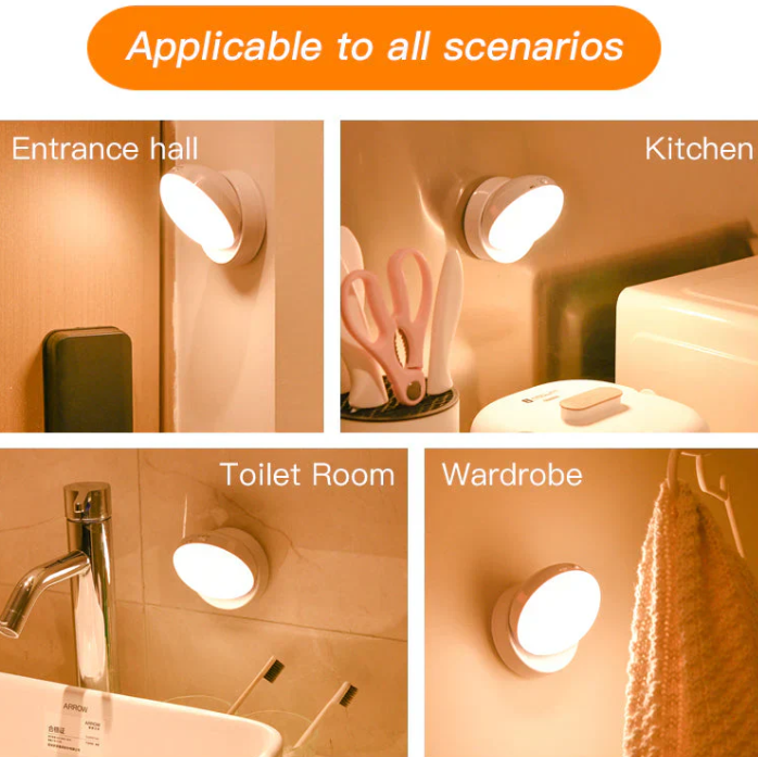 Lisslune | Smart Motion Sensor Night Light – Energy Saving and Automatic
