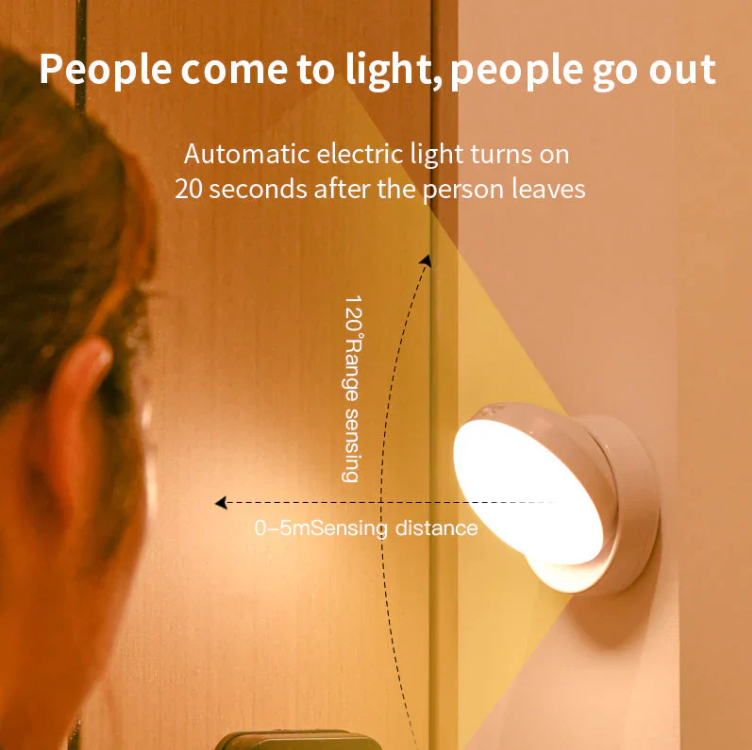 Lisslune | Smart Motion Sensor Night Light – Energy Saving and Automatic