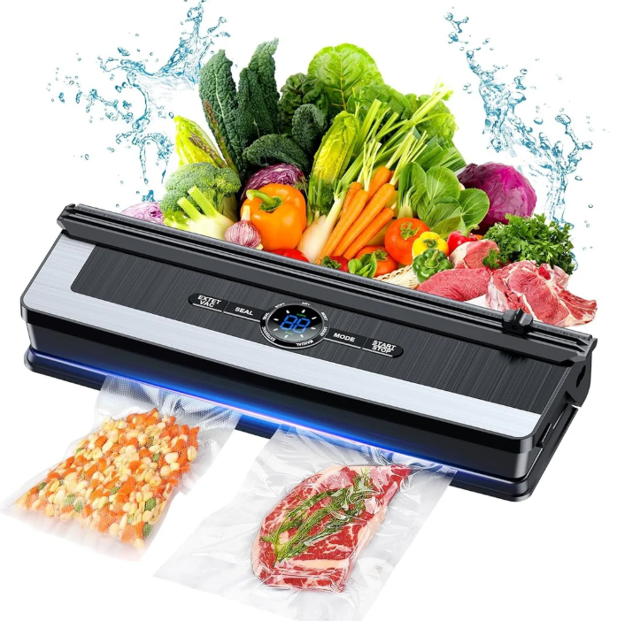 Lisslune | Multifunctional 8-in-1 Vacuum Sealer with Integrated Film Cutter