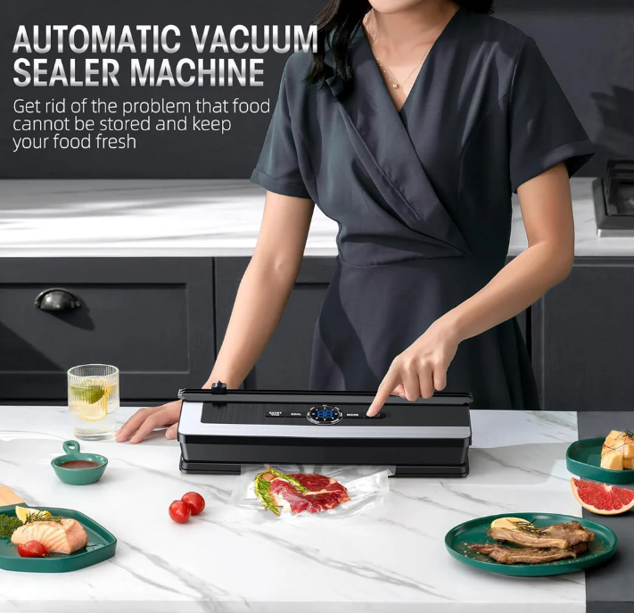 Lisslune | Multifunctional 8-in-1 Vacuum Sealer with Integrated Film Cutter