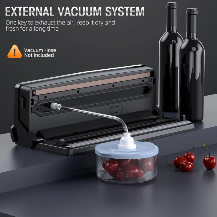 Lisslune | Multifunctional 8-in-1 Vacuum Sealer with Integrated Film Cutter