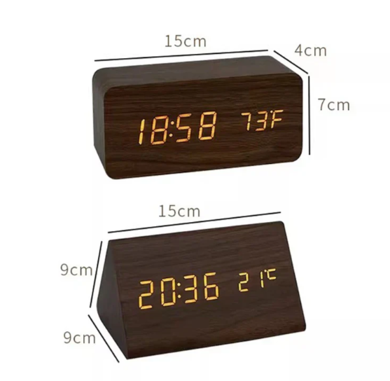 Lisslune | LED wooden watch with voice activation