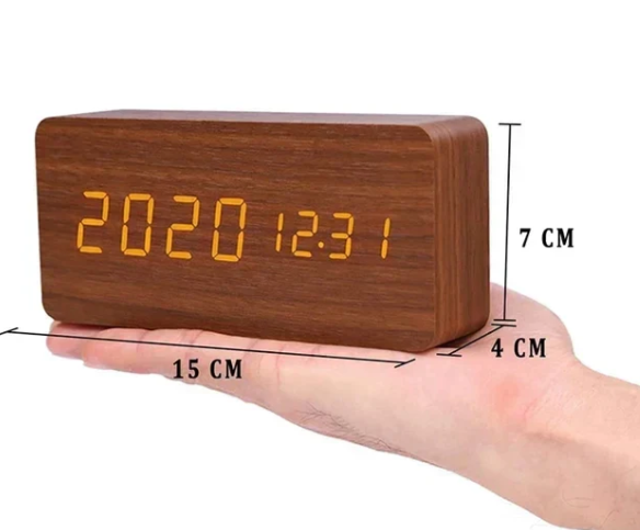 Lisslune | LED wooden watch with voice activation