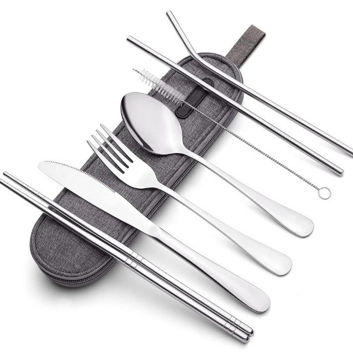 Lisslune | Compact stainless steel cutlery set for on the go