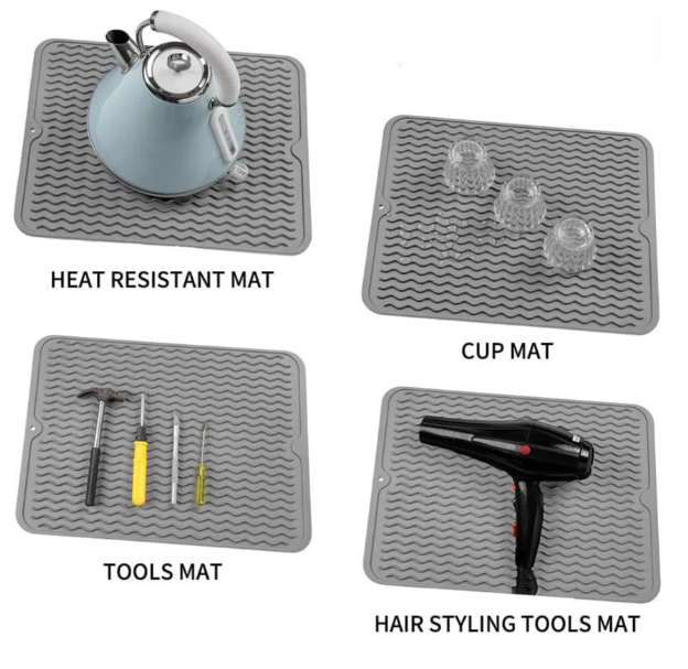 Lisslune | Sustainable Silicone Drip Mat - Universally usable and heat-resistant