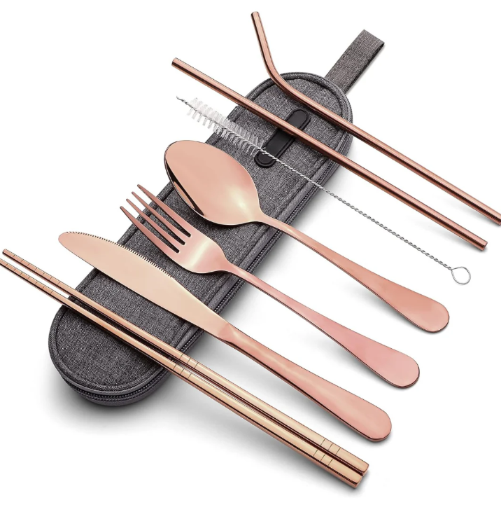 Lisslune | Compact stainless steel cutlery set for on the go