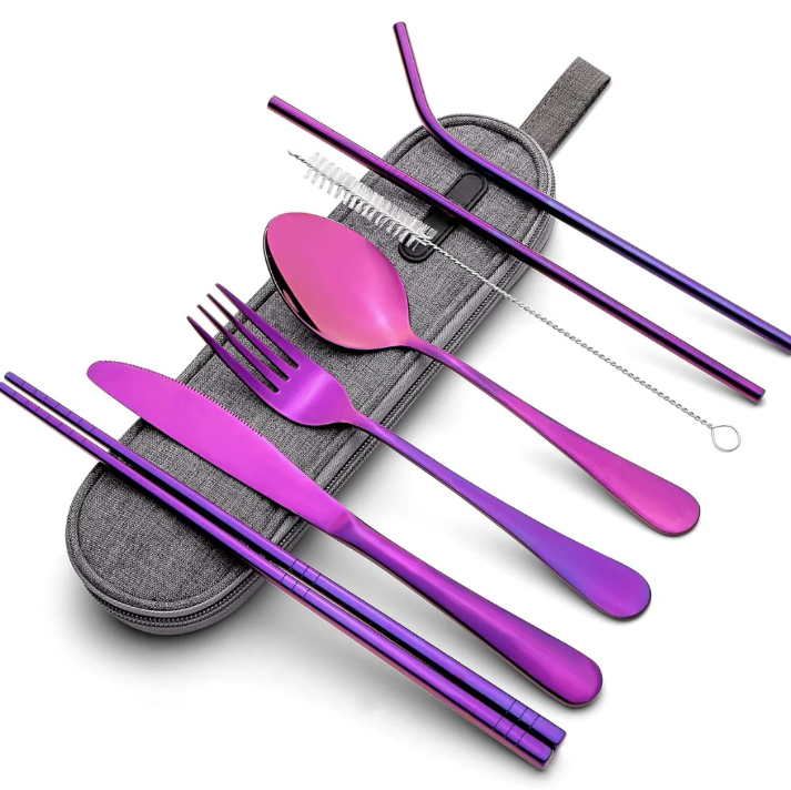 Lisslune | Compact stainless steel cutlery set for on the go