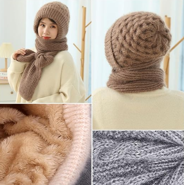 Lisslune | Warm 2in1 Hat Scarf