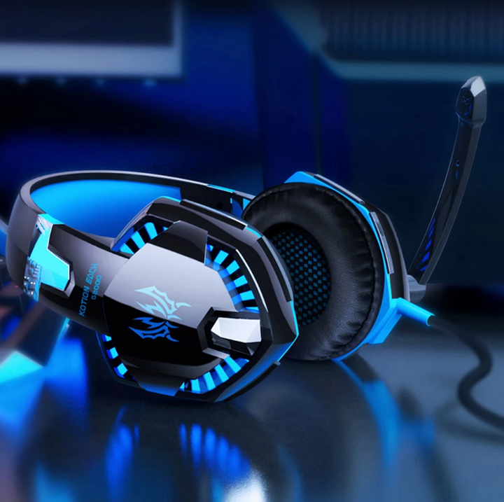 Lisslune | Gaming Headphones For PC Bass Stereo Over-Head Earphone Casque Laptop Microphone