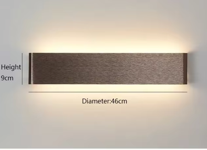 Lisslune | Modern LED Wall Lamp – Elegant Aluminum & Glass Design