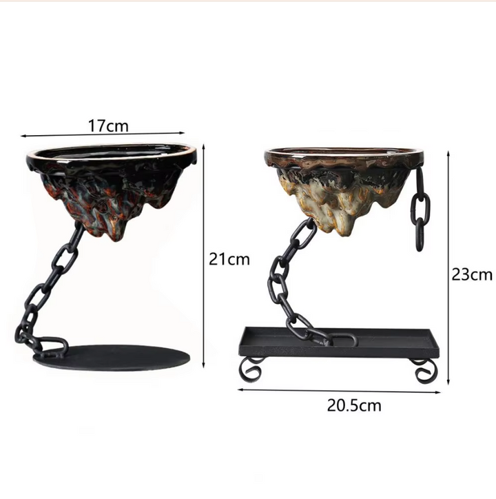 Lisslune | RockScape - Hanging ceramic plant boxes