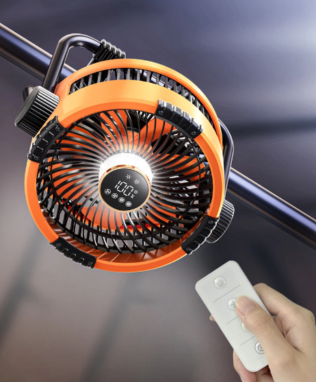 Lisslune | Riley 3-in-1 Camping Fan with LED and Power Bank – 20,000mAh Outdoor Fan with Hook & Remote Control