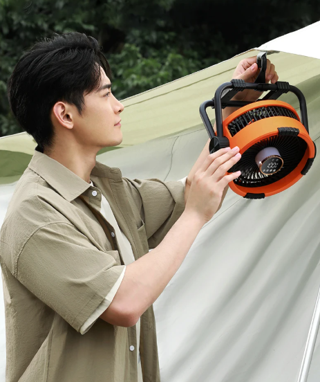 Lisslune | Riley 3-in-1 Camping Fan with LED and Power Bank – 20,000mAh Outdoor Fan with Hook & Remote Control