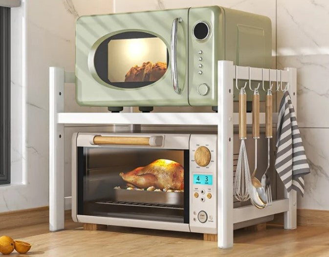 Lisslune | Kitchen Microwave Shelf Multi-Layer Condiment Organiser Rust-Resistant – CookRack