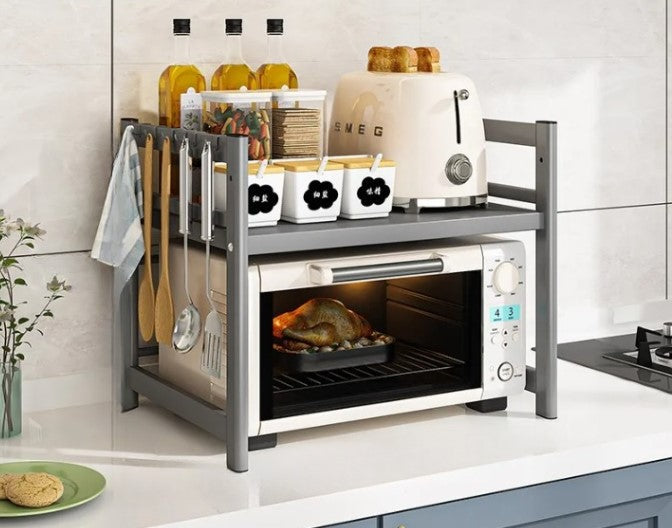 Lisslune | Kitchen Microwave Shelf Multi-Layer Condiment Organiser Rust-Resistant – CookRack