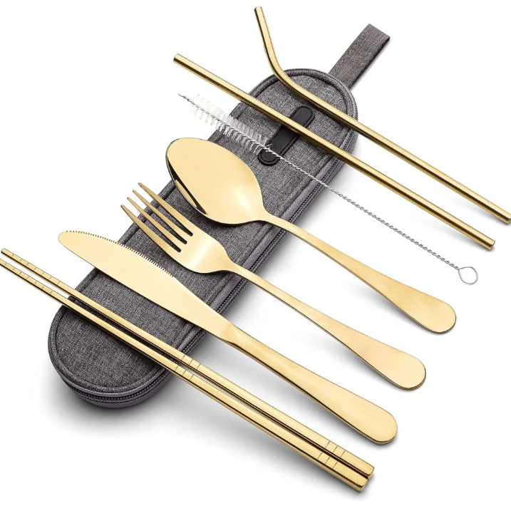 Lisslune | Compact stainless steel cutlery set for on the go