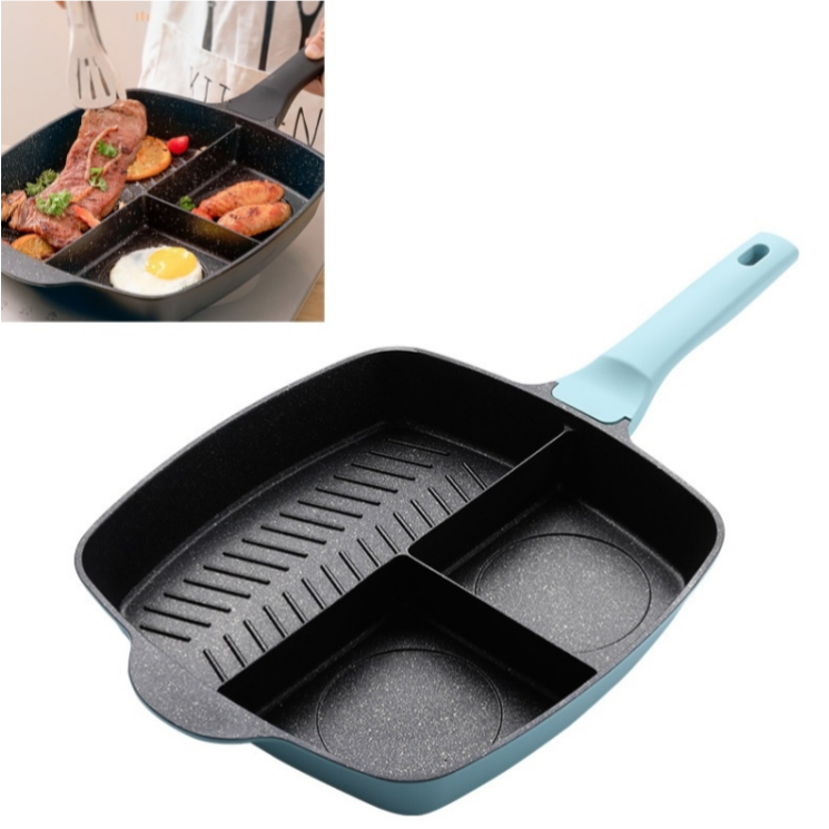 Lisslune | SizzleSplit – 3-in-1 Frying Pan with Separate Sections