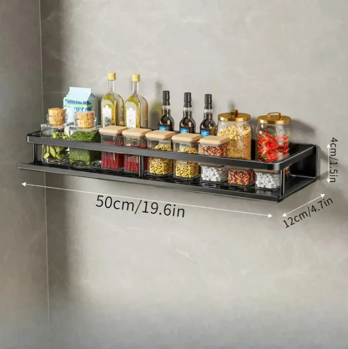 Lisslune | Modern Gray Kitchen Shelf