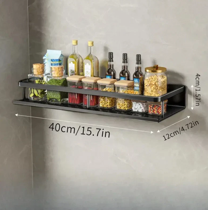 Lisslune | Modern Gray Kitchen Shelf