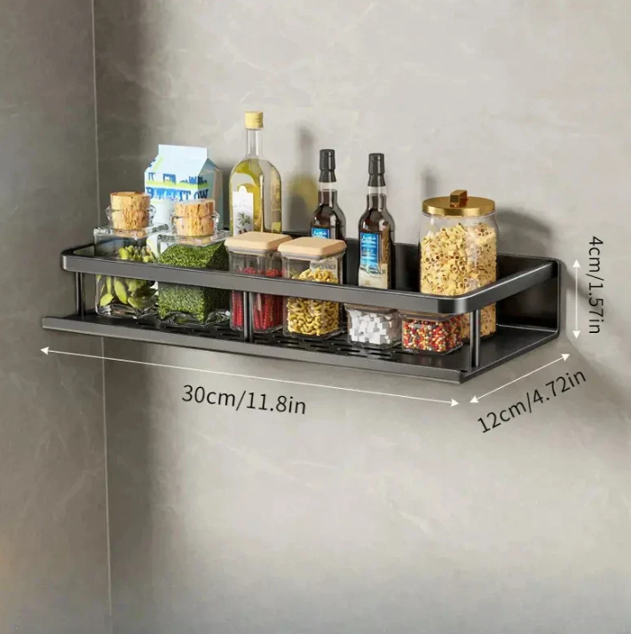 Lisslune | Modern Gray Kitchen Shelf