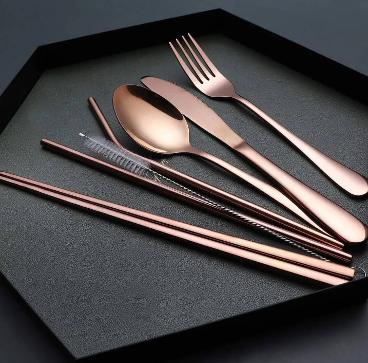 Lisslune | Compact stainless steel cutlery set for on the go