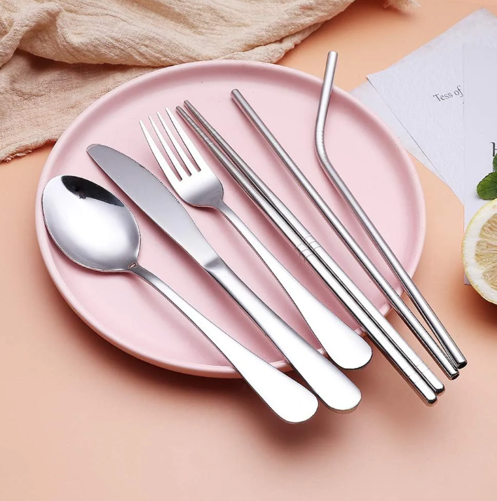Lisslune | Compact stainless steel cutlery set for on the go