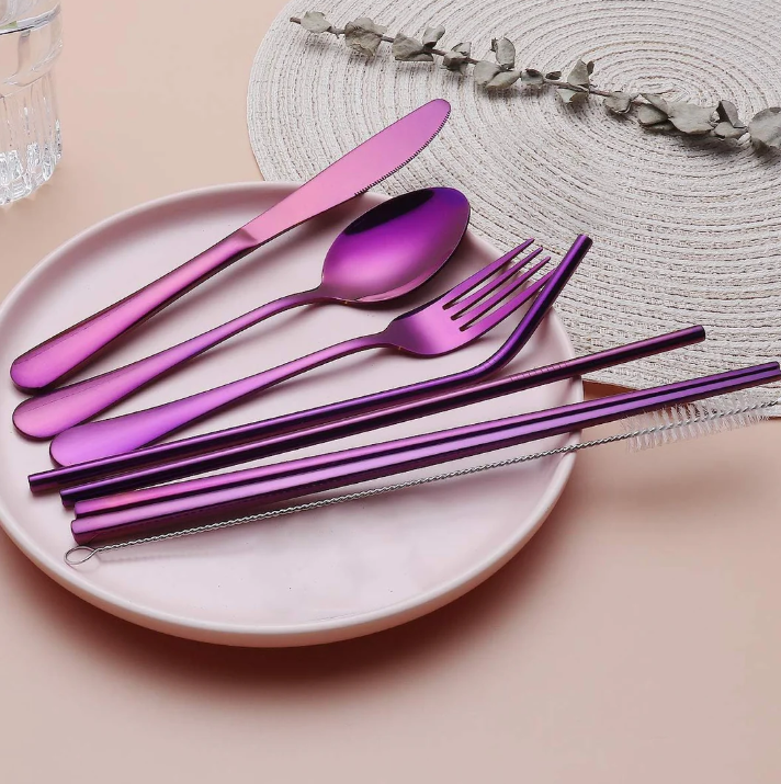 Lisslune | Compact stainless steel cutlery set for on the go