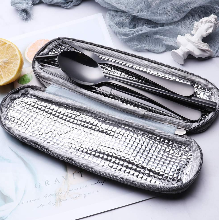 Lisslune | Compact stainless steel cutlery set for on the go