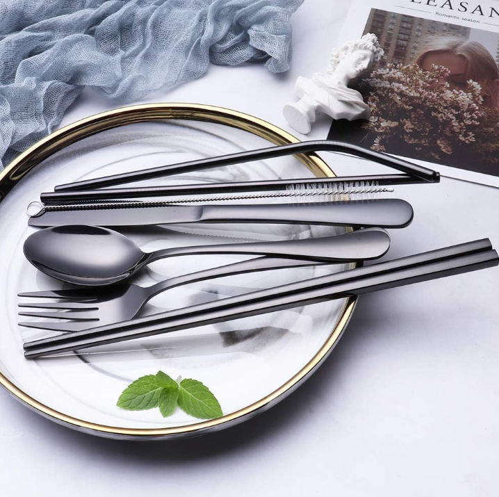 Lisslune | Compact stainless steel cutlery set for on the go