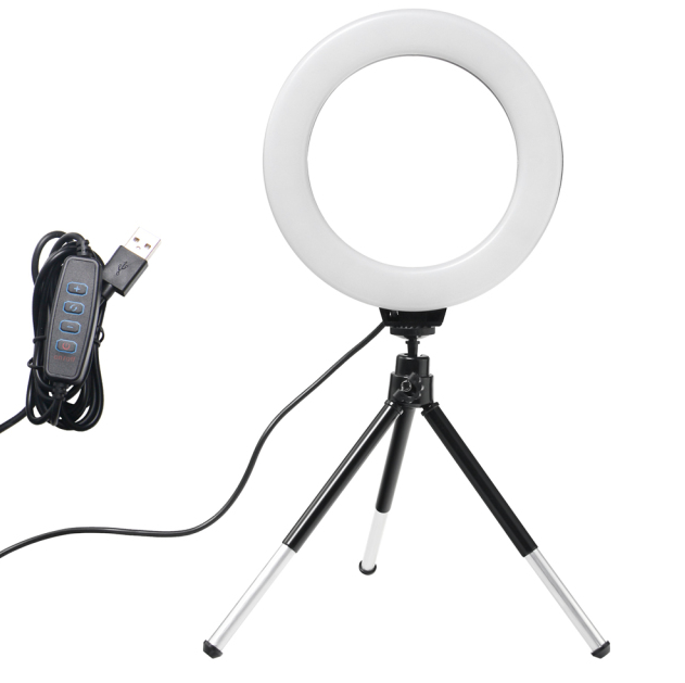 Lisslune | Ring Light With Stand 6inch Holder For Live Stream LED Ring Light Youtube Video With Tripod