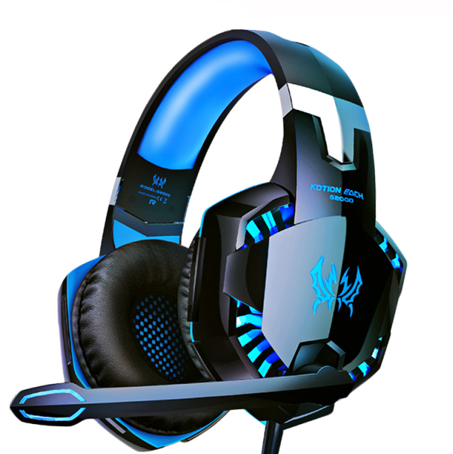 Lisslune | Gaming Headphones For PC Bass Stereo Over-Head Earphone Casque Laptop Microphone