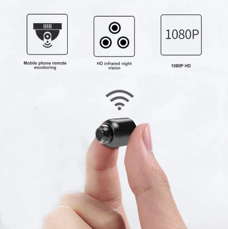 Lisslune | Waterproof HD Mini Camera With Night Vision and Wide Angle Lens IP WiFi 1080P HD 160° Wide Angle