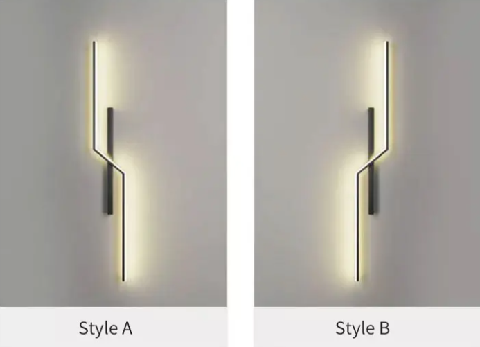 Lisslune | Lines Creative LED Modern Minimalist Wall Lamp Decorative Wall Lights Lighting