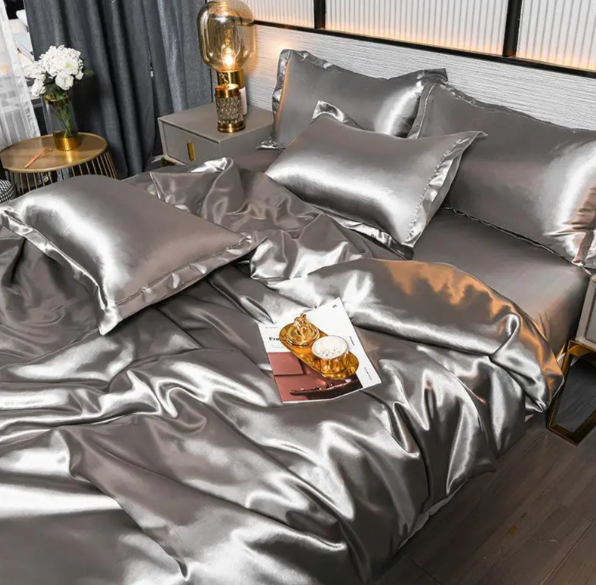 Lisslune | Premium Solid Satin Bedding