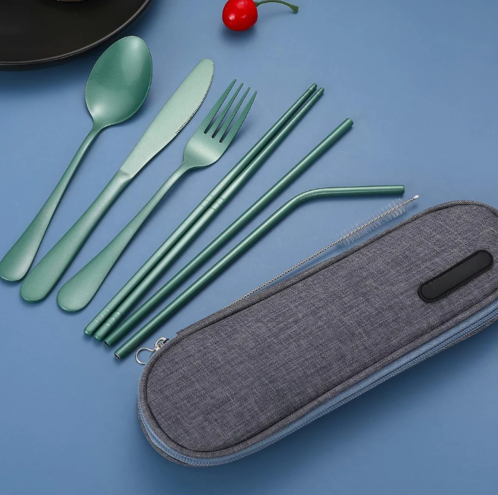 Lisslune | Compact stainless steel cutlery set for on the go