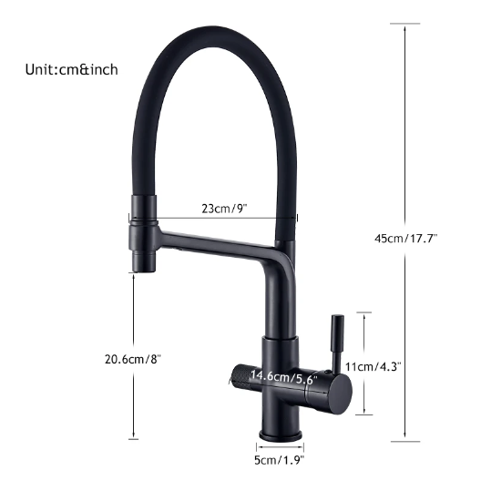 Lisslune | Double Outlet Drinking Water Faucet Filtered Kitchen Faucets