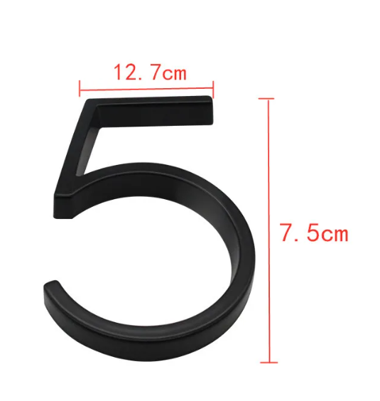 Lisslune | Black house numbers