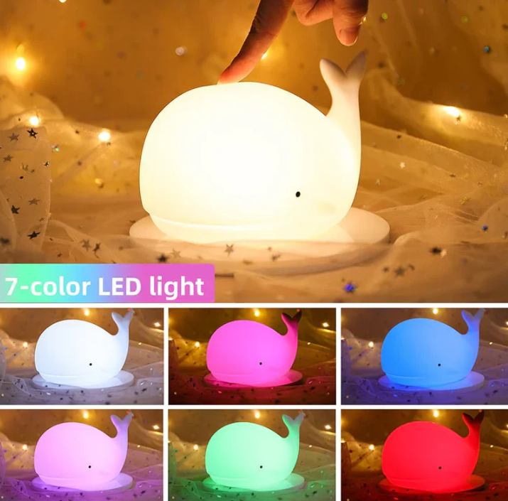 Lisslune | Charming Color Changing Whale Night Light
