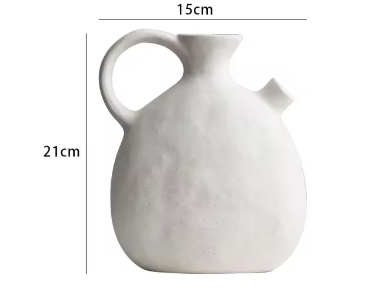 Lisslune | GlossyCharm - Textured ceramic vase