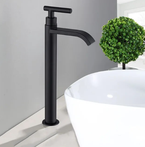 Lisslune | Matte black cold water single faucets for sink installation