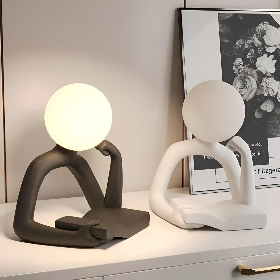 Lisslune | EvaGlow Abstract Luxury Table Lamp - modern elegance
