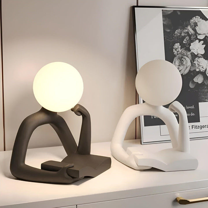Lisslune | EvaGlow Abstract Luxury Table Lamp - modern elegance