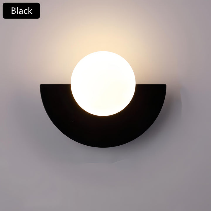 Lisslune | Nordic Semicircle Wall Lamp - Modern LED Fixture for Living Room, Bedroom & Hallway Lighting