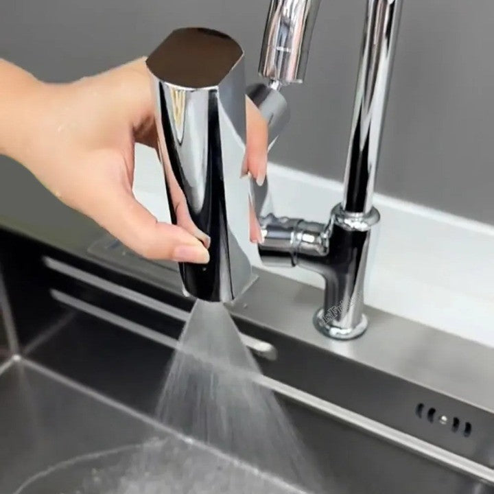 Lisslune | Universal Rotating Waterfall Sink Faucet Extension