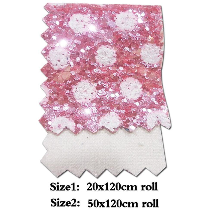 Lisslune | Sparkling Dreams: Chunky Dot Vinyl Fabric Roll for Creative Crafters
